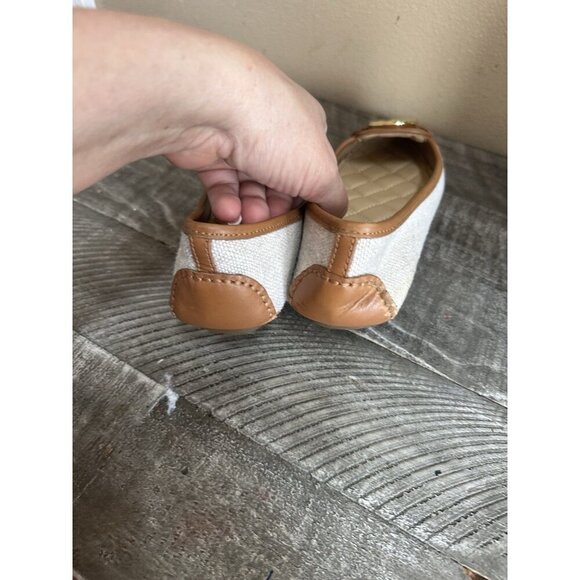 Michael Kors Lillie Canvas and Leather Moccasin Women’s 6.5 M - Picture 2 of 5